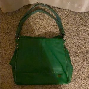 Leather shoulder bag